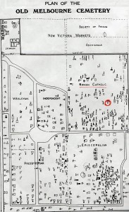 Map of Cemetery, Victoria Market Car park